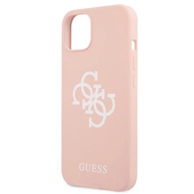 6. Guess GUHCP13SLS4GWPI iPhone 13 mini 5.4" rosa/rosa Hartschale Silikon 4G Logo