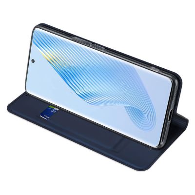 6. Dux Ducis Skin Pro Hülle für Honor Magic5 Flip Card Wallet Stand Blau
