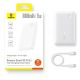 10. Baseus EnerFill FP11 10000mAh 15W Powerbank mit weißem USB-C-Kabel 20V/3A 30cm - Weiß