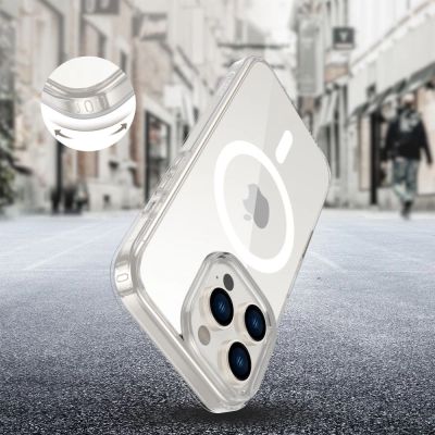 4. Tech-Protect Flexair Hybrid CC Magsafe Hülle für iPhone 16 Pro – transparent