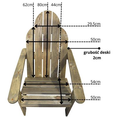 10. HOLZGARTENSESSEL MIT ARMLEHNEN