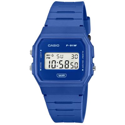 CASIO Unisex-Uhr F-91WB-2A1EF + Box