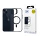 26. 3mk Satin Armor MagCase Hülle mit MagSafe für iPhone 14 Plus – transparent mit schwarzem Rahmen