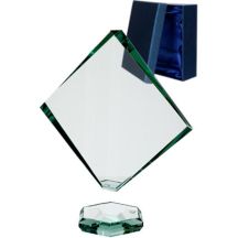 Glastrophäe mit abnehmbarem Sockel und Etui