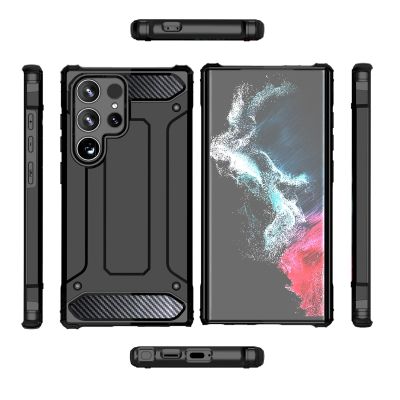 4. Hybrid Armor Case für Xiaomi Redmi 14C - Schwarz