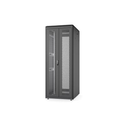 2. Digitus Unique 19" 42U Rackmount-Netzwerkschrank, 800 x 1000 mm, Glastür, grau, 800 kg