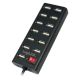 LogiLink UA0126 USB 2.0 Hubs und Konzentratoren 480 Mbit/s Schwarz