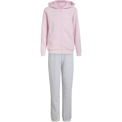 Adidas Essentials Kinder-Trainingsanzug Rosa und Grau KR6711
