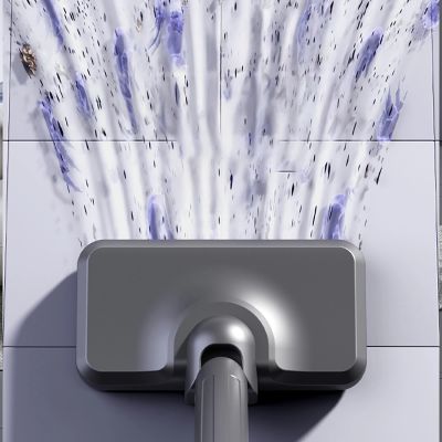 4. 4-in-1 Vertikal-Handstaubsauger mit Hausstaubmilbenbürste – Grau