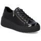 4. Rieker W N2501-00 schwarze Keilschuhe