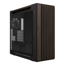 ASUS ProArt PA602 Wood Edition Modern Black – Midi-Tower mit Seitenwand aus gehärtetem Glas, Schwarz, Holz