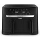 TEFAL Dual Easy Fry Essential Airfryer EY901N, 2700 W, 8,3 L, Juodas