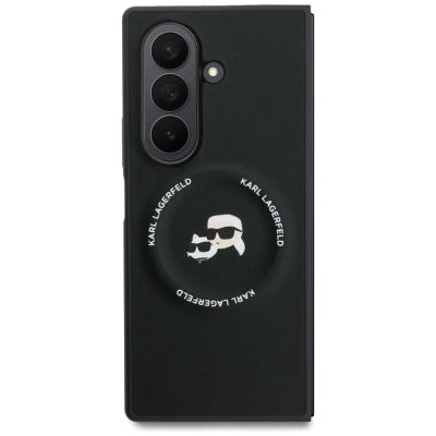2. Karl Lagerfeld Karl&Choupette Logo MagSafe Hülle für Samsung Galaxy Z Fold7 - Schwarz