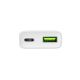 NATEC RIBERA GAN SLIM WANDLADEGERÄT USB-A USB-C 20W WEISS