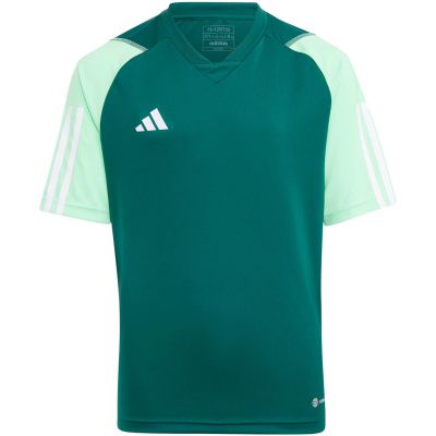 6. adidas Tiro 23 Wettkampftrikot für Kinder grün HU1300