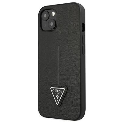 2. Guess GUHCP13SPSATLK iPhone 13 mini 5,4 "schwarz / schwarzes Hardcase SaffianoTriangle Logo