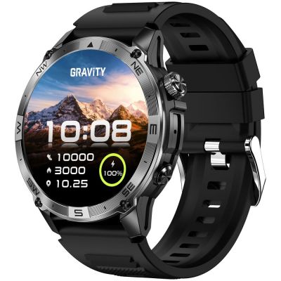 5. Smartwatch Gravity Schwarzes Armband + Armband GT46-1