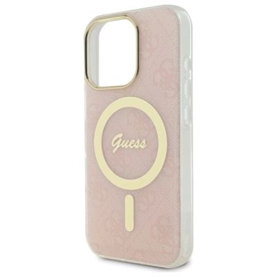 6. Guess IML 4G MagSafena iPhone 16 Pro Hülle – Pink