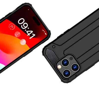3. iPhone 15 Pro Max Hybrid Armor Hülle – Blau