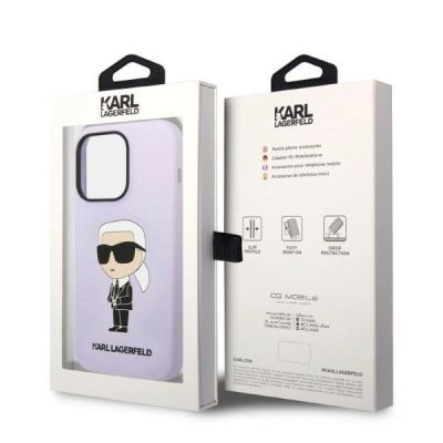 8. Karl Lagerfeld KLHCP14XSNIKBCU iPhone 14 Pro Max 6,7" Hardcase lila/lila Silikon Ikonik