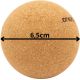 3. Kork-Massageball 6,5 cm ENERO FIT