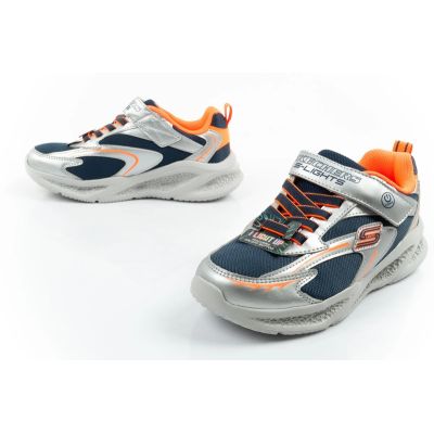 8. Skechers Glow Strider LED Kinder-Sportschuhe für Jungen Silber