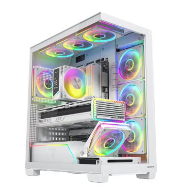 10. MODECOM VOLCANO STELLAR PLUS ARGB MIDI 8F WEISSES GEHÄUSE