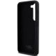 7. Karl Lagerfeld Silikon Karl&Choupette Metal Pin Hülle für Samsung Galaxy S23 – Schwarz