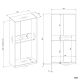 7. Garderobenschrank OPENO 2W WEISS, modulares Regal mit 2 Kleiderstangen für das Schlafzimmer