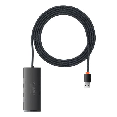 2. Baseus Lite Series HUB 4-Port (USB-A zu 4xUSB-A 3.0) 2m schwarz (WKQX030201)