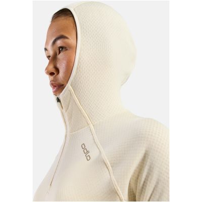 9. Damen-Kapuzenpullover Odlo X-ALP Midlayer Hoody, beige