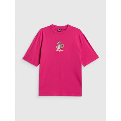4. Locker geschnittenes Damen-T-Shirt mit Aufdruck 4F 4FRSS26TTSHF3706-53S