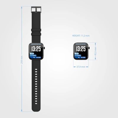 12. LAMAX BCool2 Plus Schwarze Smartwatch