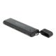 4. DeLOCK Externes USB-Type-C-Gehäuse für M.2-NVMe-PCIe- oder SATA-SSD – werkzeuglos