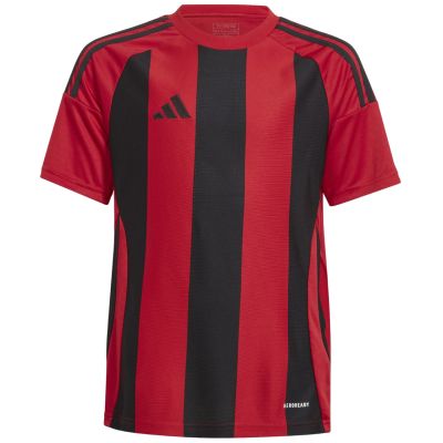 6. adidas Striped 24 Kinder T-Shirt Rot und Schwarz IW2131