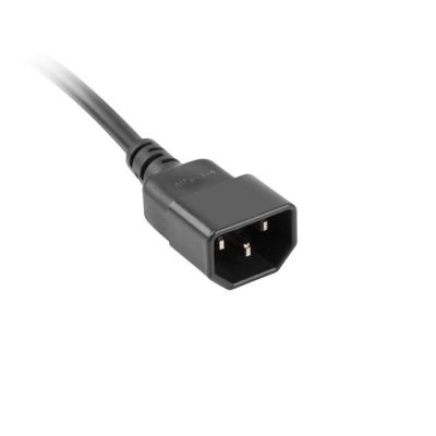 3. Lanberg PS0-04E-0100-IEC-BK Verlängerungskabel (1 m; schwarz)
