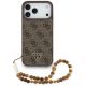 Guess 4G Strap Triangle Logo MagSafe Hülle für iPhone 17 Pro Max – Braun