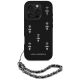 2. Karl Lagerfeld Saffiano Crystals w/Chain iPhone 16 Pro Case - Schwarz