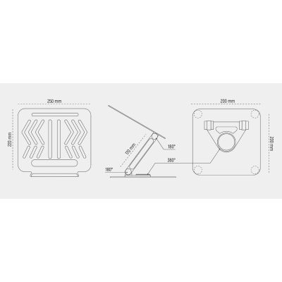 27. Wozinsky WRS-CPY84SS Laptop- und Tablet-Ständer aus Aluminium + gratis Smartphone-Ständer – Silber