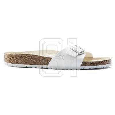6. Birkenstock Madrid Birko-Flor Weiße Damen Flip-Flops normal breit (0040731)