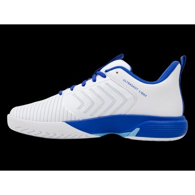 5. K-Swiss ULTRASHOT LIGHT WHITE/DAZZLING BLUE/BALTIC SEA-M Sneaker (04767-158-M)