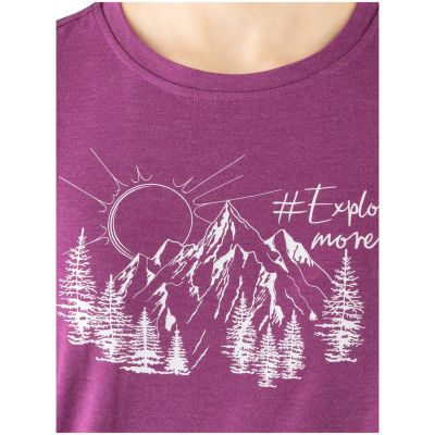 VIKING Lenta Bambus-T-Shirt für Damen, hellrosa, Größe XS