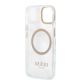 7. Guess GUHMP13MHTRMD iPhone 13 6.1 "Gold / Gold Hartschalenetui Metal Outline Magsafe