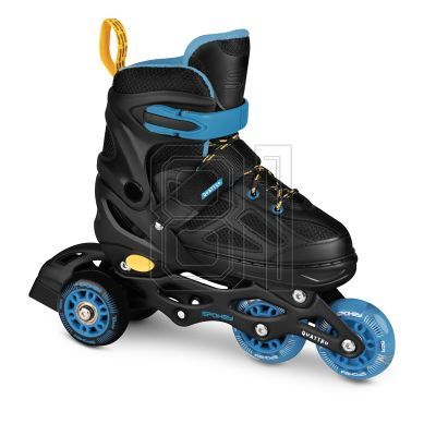 11. Spokey Quattro 4IN1 SPK-943434 Inlineskates Größe 38-41 BK/DBL