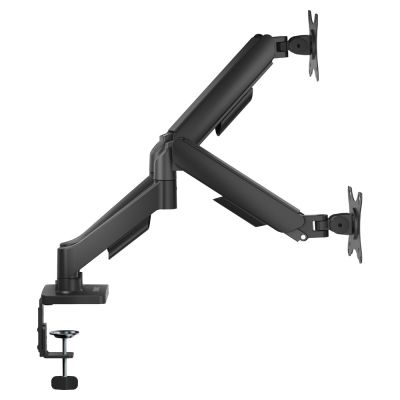 3. SAVIO Doppel-Tischhalterung für Monitore 17"-32", 2 x 2-9 kg, Federung UM-04