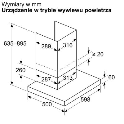 BOSCH DWB63BC60 Dunstabzugshaube