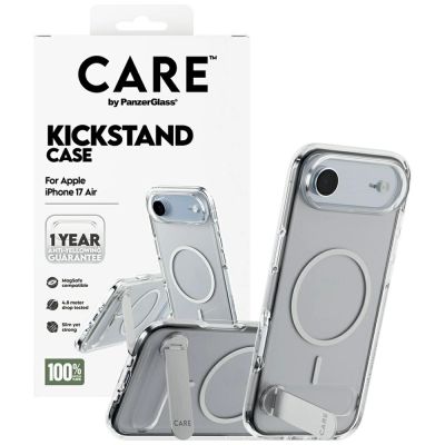 4. CARE by PanzerGlass Feature Case mit Kickstand MagSafe für iPhone Air – Transparent
