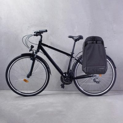 15. Wozinsky Fahrrad-Gepäckträgertasche, Fahrradrucksack mit Rahmen, 2-in-1, 40l, schwarz (WBB33BK)