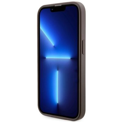 5. Guess GUHMP14LHGCFSEW iPhone 14 Pro 6,1" braun/braune Hartschale GCube Stripes MagSafe