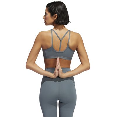 4. adidas Coreessentials Damen-Sport-BH mit mittlerem Halt, Grau, HD7686